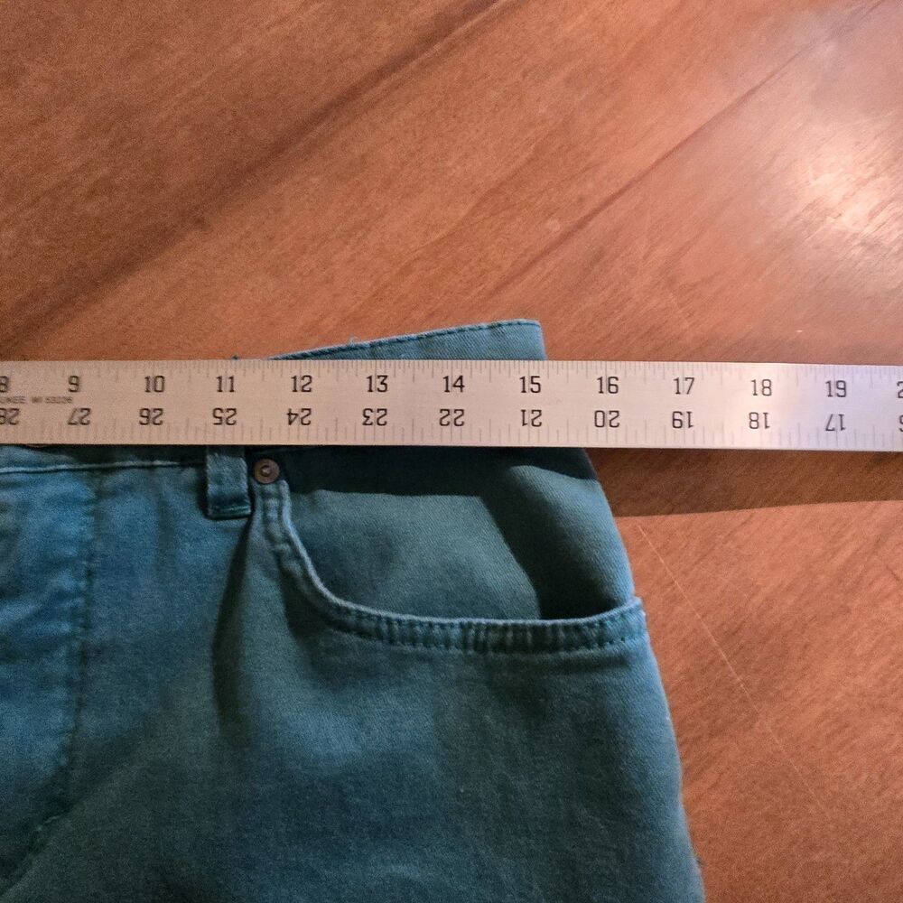 Gloria Vanderbilt Amanda Jeans Missy Short Turq Teal Blue Stretch Denim Pants 10 - Picture 7 of 8